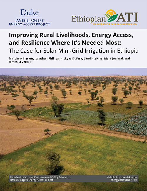 在最需要的地方改善農村生計，能源獲取和彈性的封麵：埃塞俄比亞太陽能迷你灌溉的案例