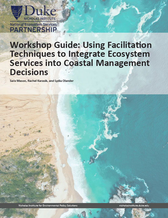 研討會指南：使用促進技術將生態係統服務整合到沿海管理決策中
