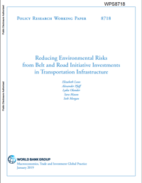 從Belt and Road倡議投資運輸基礎設施中降低環境風險